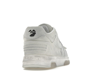 OFF-WHITE Out Of Office OOO Low Tops White Distressed