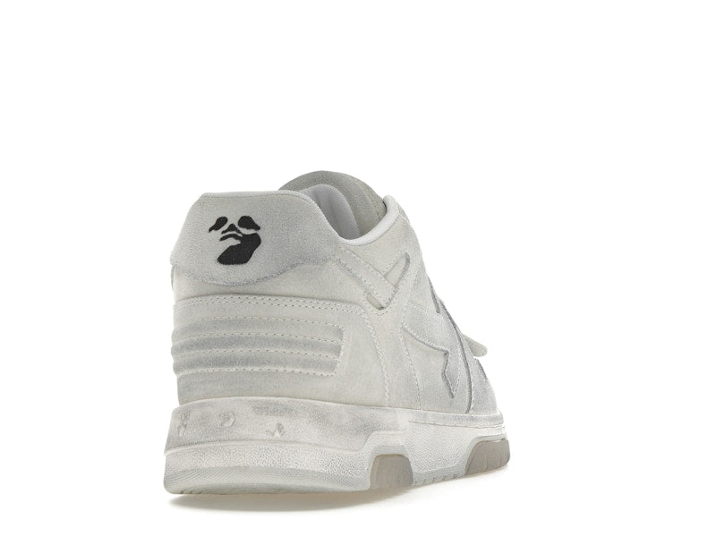 OFF-WHITE Out Of Office OOO Low Tops White Distressed