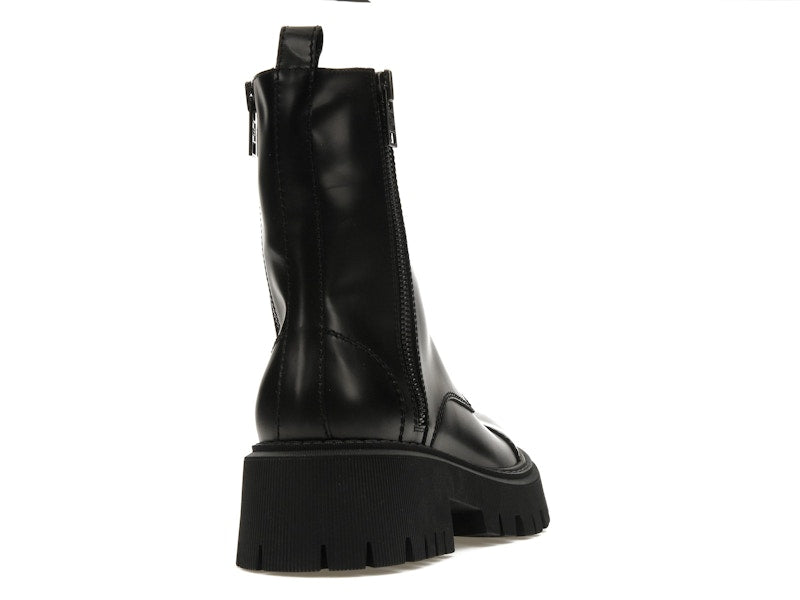 Balenciaga Tractor 20mm Zip Up Boot Black