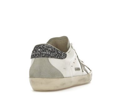 Golden Goose Super-Star White Dark Grey Glitter (Women's)