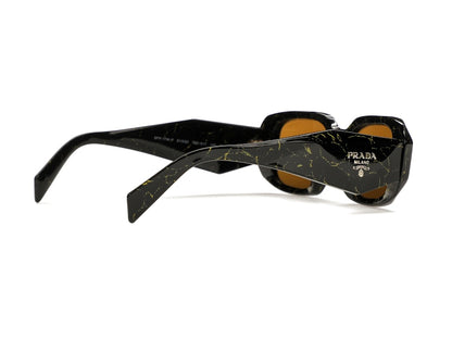 Prada Sunglasses PR 17WSF Black/Yellow Marble/Dark Brown (PR17WSF-19D01T-51)