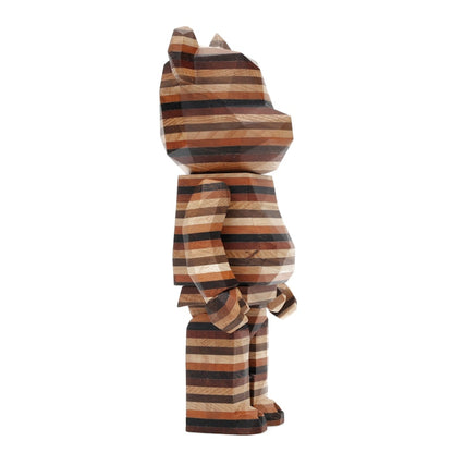 Bearbrick Karimoku Fragment Polygon-Horizon 400% Wood