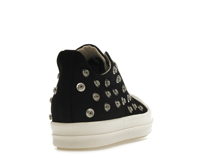 Rick Owens DRKSHDW Low Sneaks Eyelet Black Milk