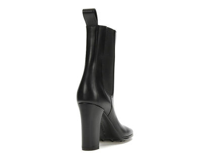 Bottega Veneta Storm Moulded Toe Leather Chelsea Boot Black (Women's)