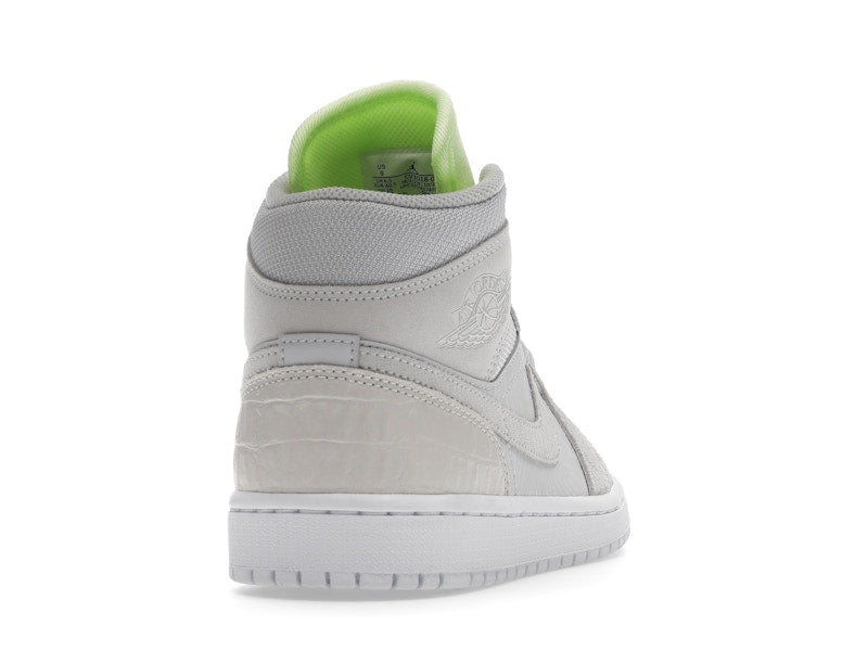 Jordan 1 Mid Vast Grey Ghost Green (Women's)