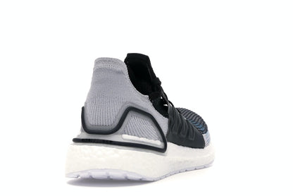 adidas Ultra Boost 19 Core Black Grey Six Shock Cyan