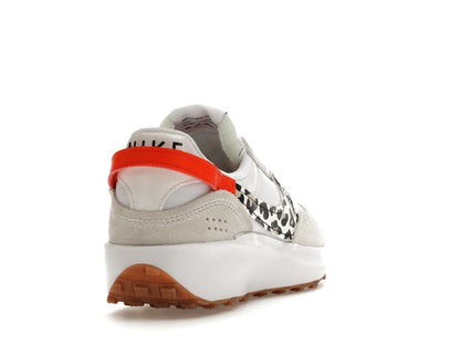 Nike Waffle Debut White Team Orange Leopard (Women's)