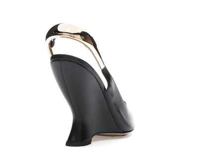 Bottega Veneta Punta Pointed-Toe Slingback Pumps Black (Women's)