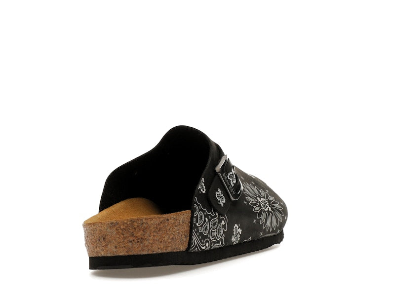 Bravest Studios Suede Paisley Clogs Black