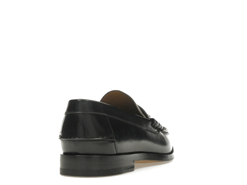 Gucci Tassel GG Canvas Loafers Black Ebony