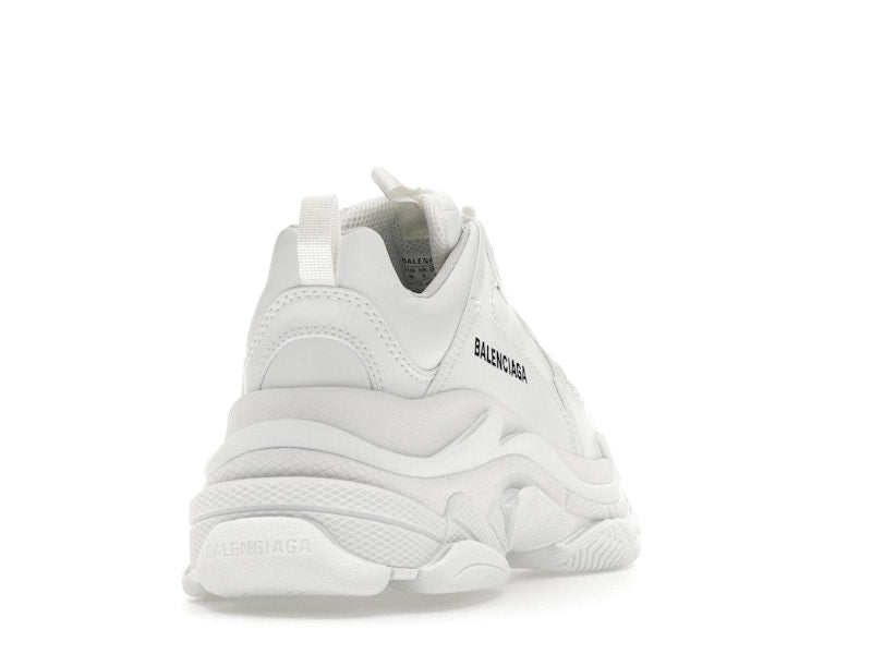 Balenciaga Triple S Synthetic Leather Triple White (Women's)