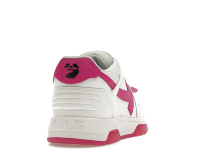 OFF-WHITE Out Of Office Calf Leather White Fuchsia (Women's)