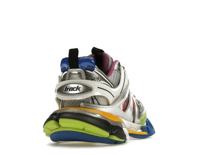 Balenciaga Track Leather Free White Silver Multi