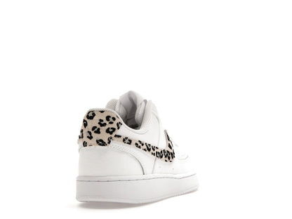 Nike Court Vision Low Leopard Swoosh White (Women's)
