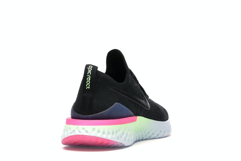 Nike Epic React Flyknit 2 Black Sapphire Hyper Pink (Women's)
