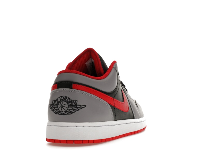 Jordan 1 Low Black Light Smoke Grey Gym Red