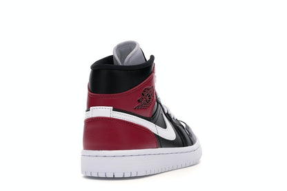Jordan 1 Mid Black Noble Red (Women's)