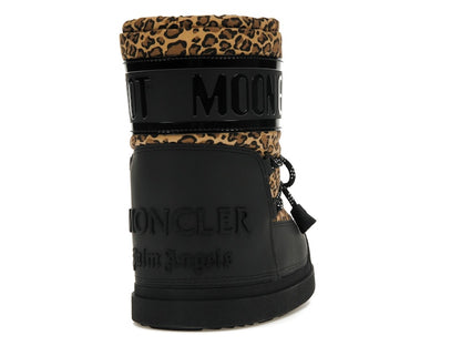 Moncler Shedir Snow Boots Palm Angels Black Leopard Print