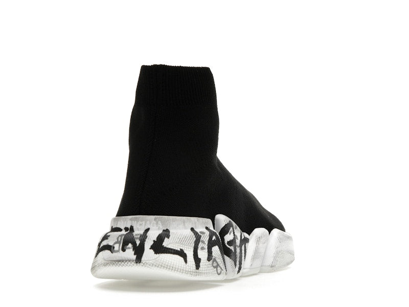 Balenciaga Speed 2.0 Graffiti Recycled Knit Black (Women's)