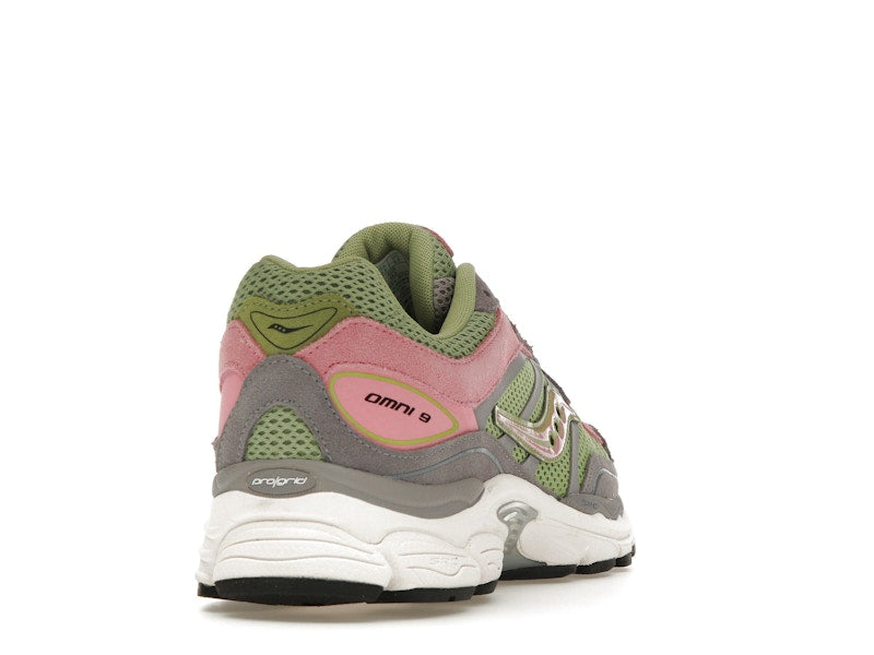 Saucony ProGrid Omni 9 Premium Grey Green Pink
