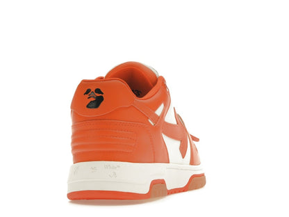 OFF-WHITE Out Of Office OOO Low Tops White Orange