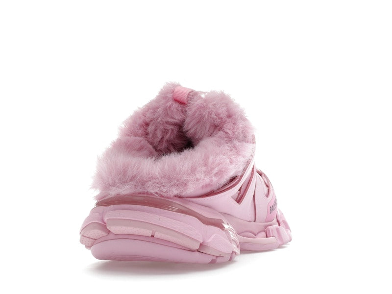Balenciaga Track Mule Pink Faux Fur (Women's)