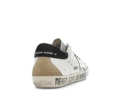 Golden Goose Super Star Never Stop Dreaming White Black Silver-tone