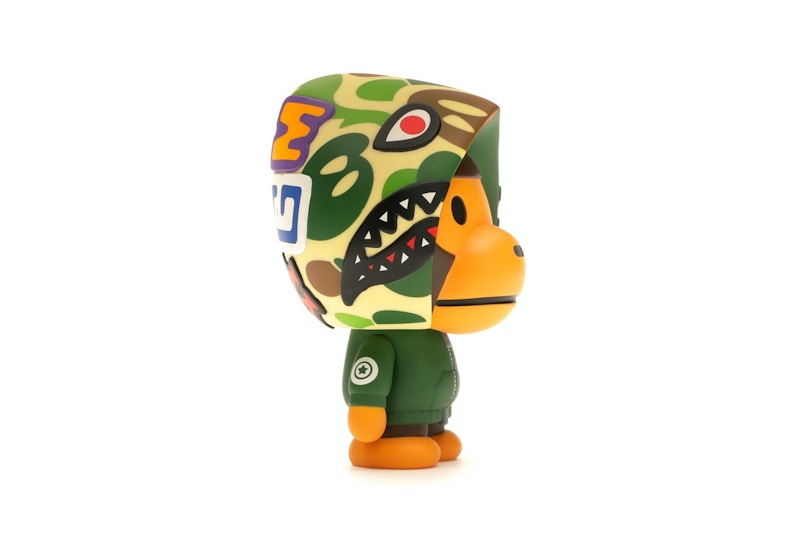 BAPE Baby Milo Shark Hoodie Vinyl Toy Green