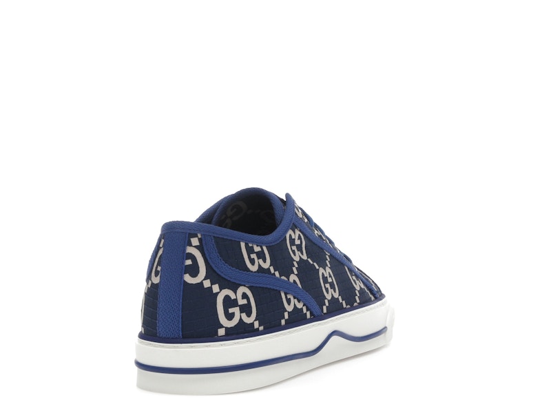 Gucci Tennis 1977 Low GG Monogram Blue