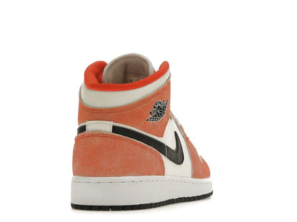 Jordan 1 Mid SE Orange Suede (GS)