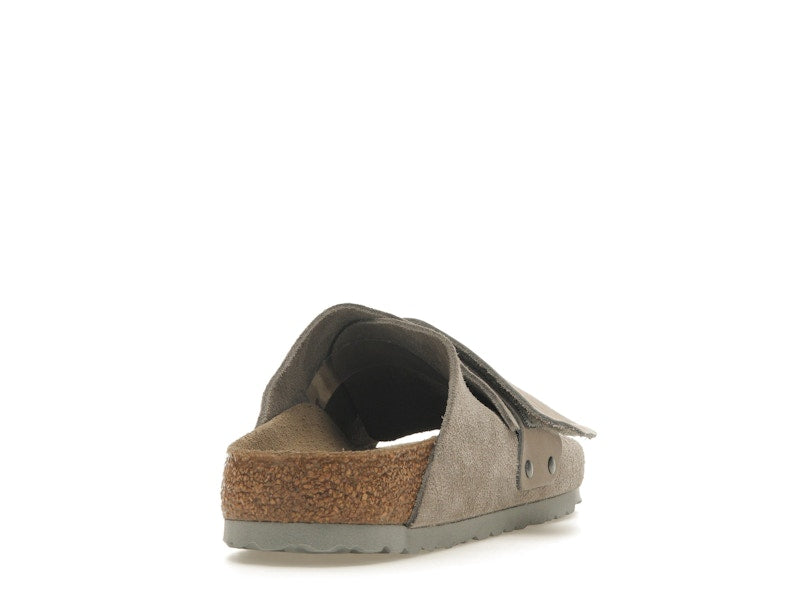 Birkenstock Kyoto Nubuck Suede Stone Coin