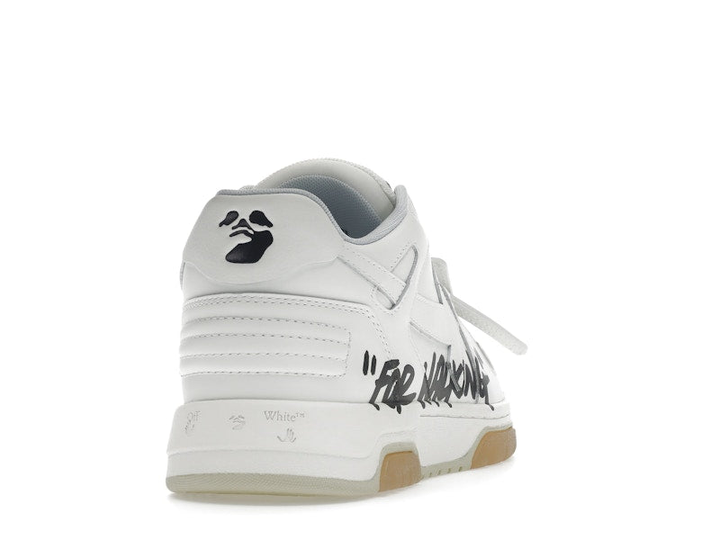 OFF-WHITE Out Of Office OOO Low Tops For Walking White Black