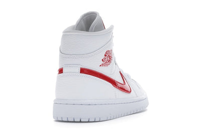 Jordan 1 Mid White University Red (Women's)