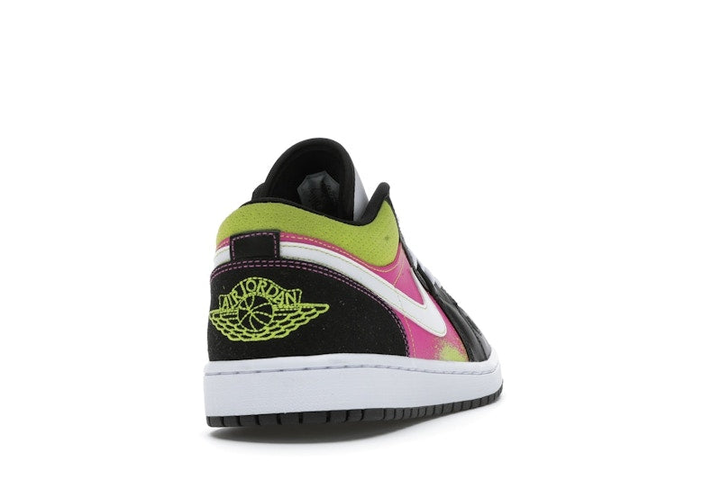 Jordan 1 Low Black Active Fuchsia Cyber