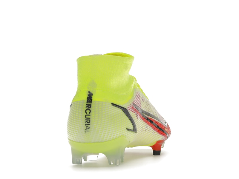 Nike Mercurial Superfly 8 Elite FG Volt Black Bright Crimson