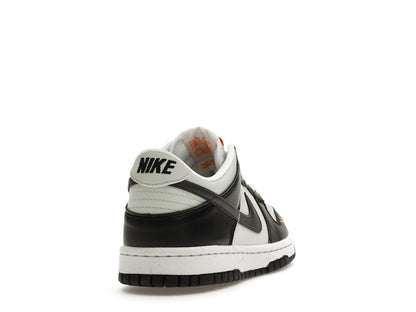 Nike Dunk Low Black Bright Mandarin Mini Swoosh (GS)