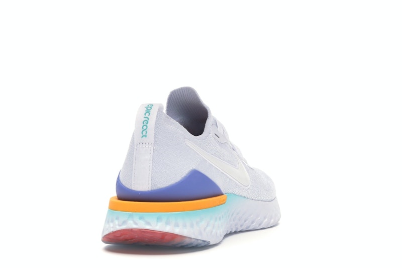 Nike Epic React Flyknit 2 White Hyper Jade Ember Glow (Women's)