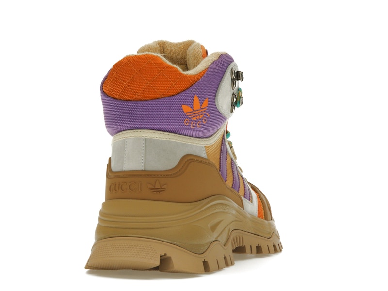 Gucci x Adidas Laced Up Boots Brown Purple (Women's)