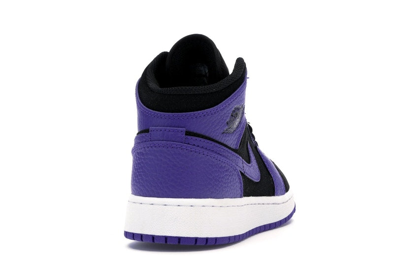 Jordan 1 Mid Black Dark Concord (GS)