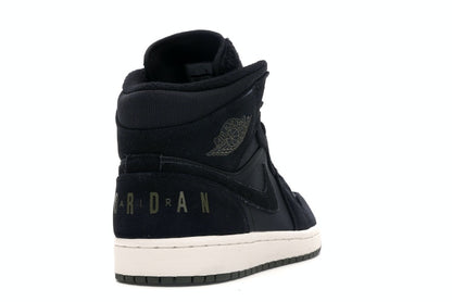 Jordan 1 Mid Black Olive Canvas