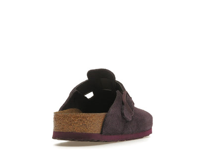 Birkenstock Boston Soft Footbed Suede Wine