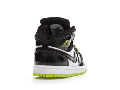 Jordan 1 Mid Black Cyber Mystic Green (TD)