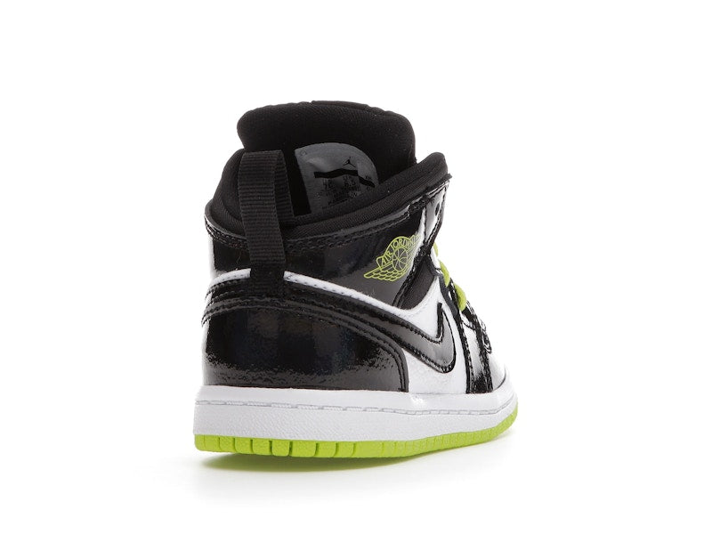 Jordan 1 Mid Black Cyber Mystic Green (TD)