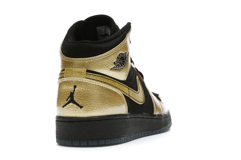 Jordan 1 Mid Metallic Gold Coin Black (GS)