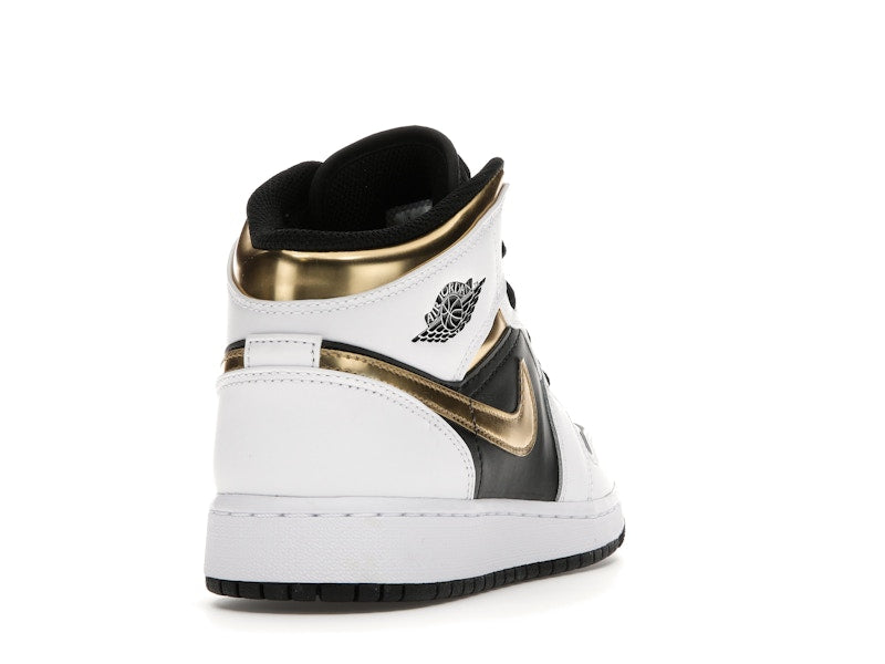 Jordan 1 Mid White Gold Black (GS)