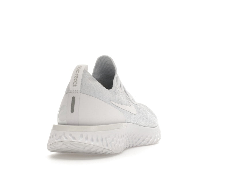 Nike Epic React Flyknit True White
