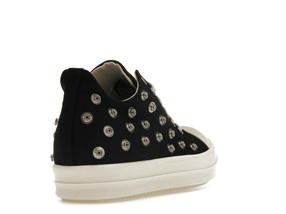 Rick Owens DRKSHDW Low Sneaks Eyelet Black Milk