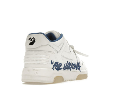 OFF-WHITE Out Of Office "OOO" Low Tops For Walking White White Dark Blue SS22