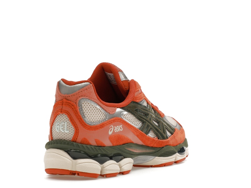 ASICS Gel-NYC Oatmeal Forest Green Orange