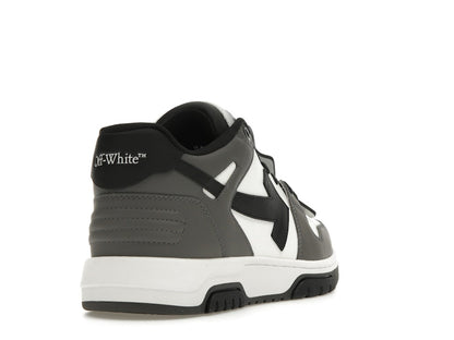 OFF-WHITE Out Of Office OOO Low Tops Dark Gray Black